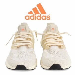 Women’s Adidas Ultraboost 5.0 DNA Parley running shoes in Cloud White.